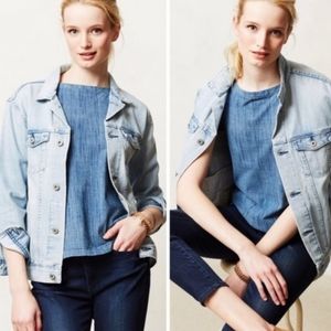 AG Boyfriend Light Wash Denim Jacket